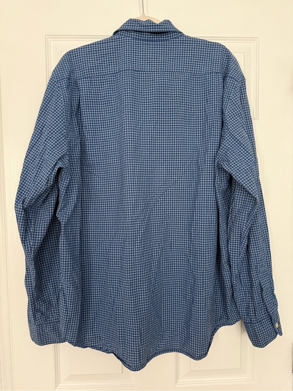 Abercrombie & Fitch y2k Men’s Blue Checked Button-Down Shirt- size XL - Picture 3 of 5
